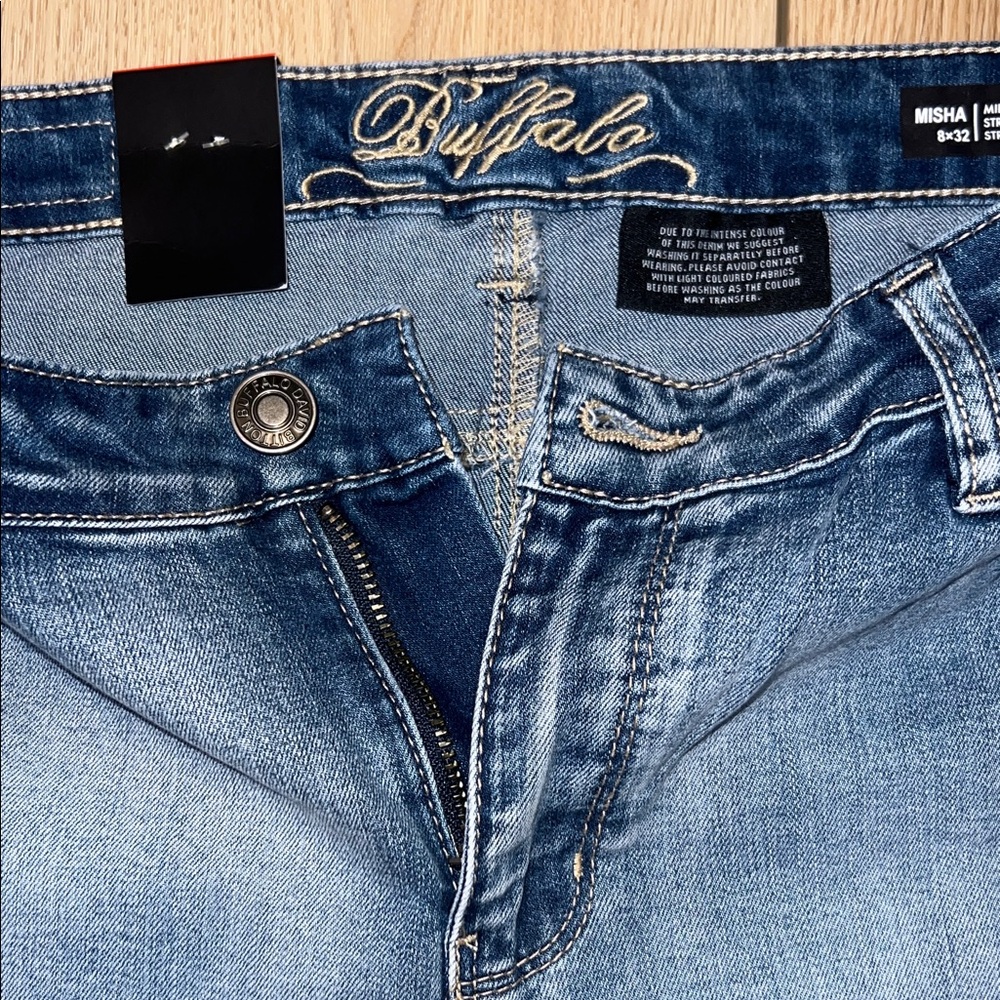 Buffalo David Bitton Denim Blue Straight Leg Jeans - NWT - Picture 4 of 14